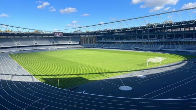 Dariaus ir Girėno stadionas statyba